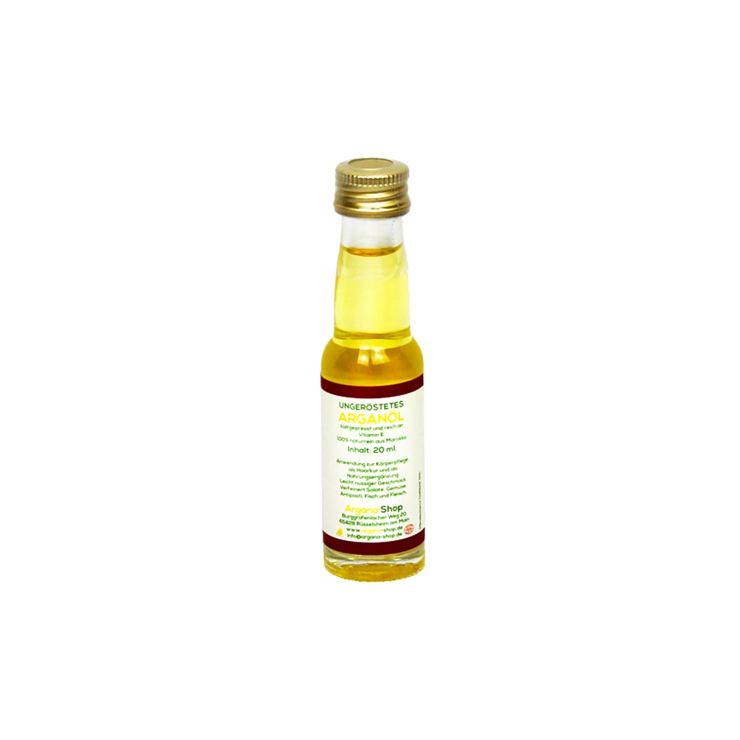 Arganöl, ungeröstet (Probier-Fläschchen 20 ml)